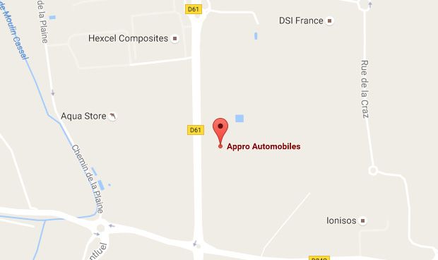 Carte de localisation d'Appro Auto