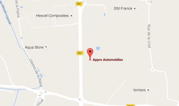 Carte de localisation d'Appro Auto
